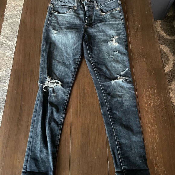 American Eagle Hi-Rise Jegging, Stretch, Denim Blue Jeans, Women's Size 6S - Picture 4 of 4